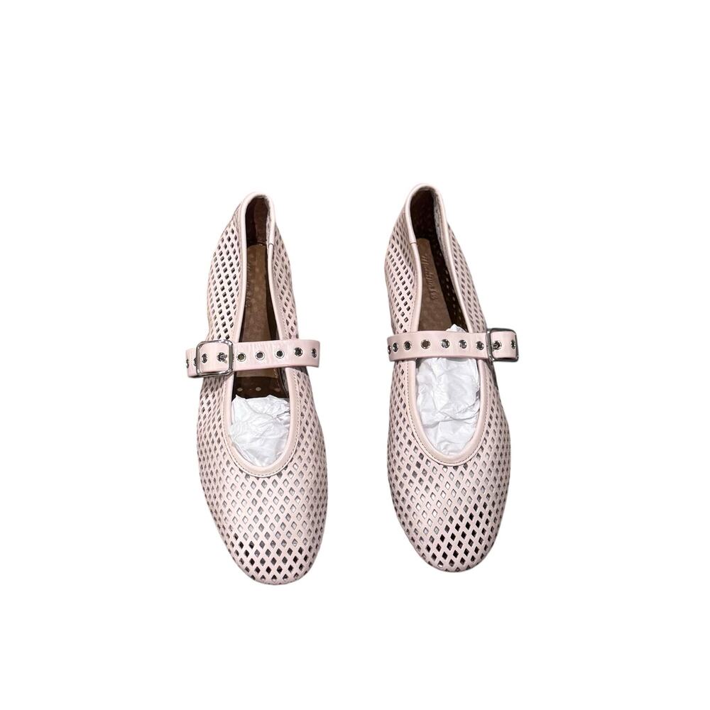 Madewell Women's The Remy Mary Jane Flat Shoes Leather Minimal Pink Size 8 NWOB - Picture 6 of 11